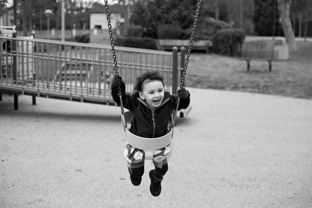 joyful swinging